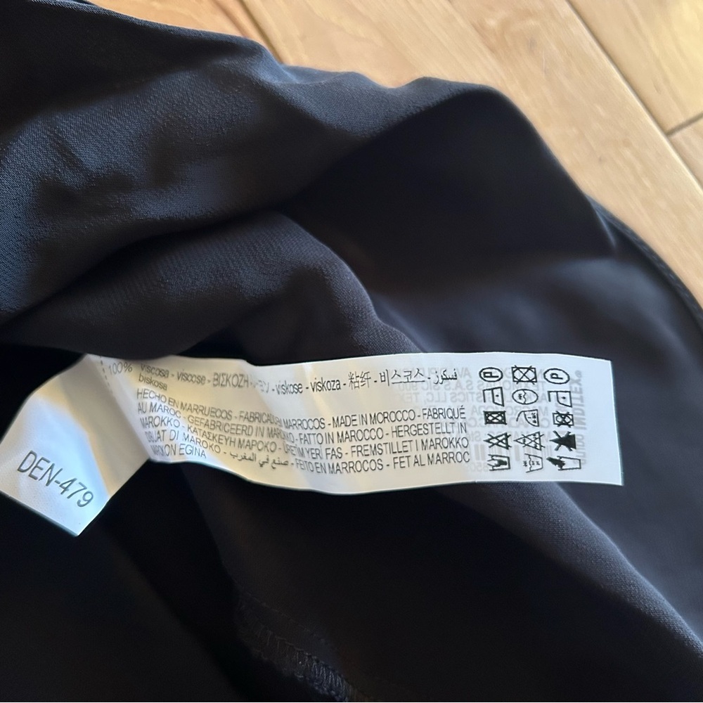 NWT Zara Sleeveless Black Silky Mini Slip Dress - Women’s Size XS - Picture 4 of 6